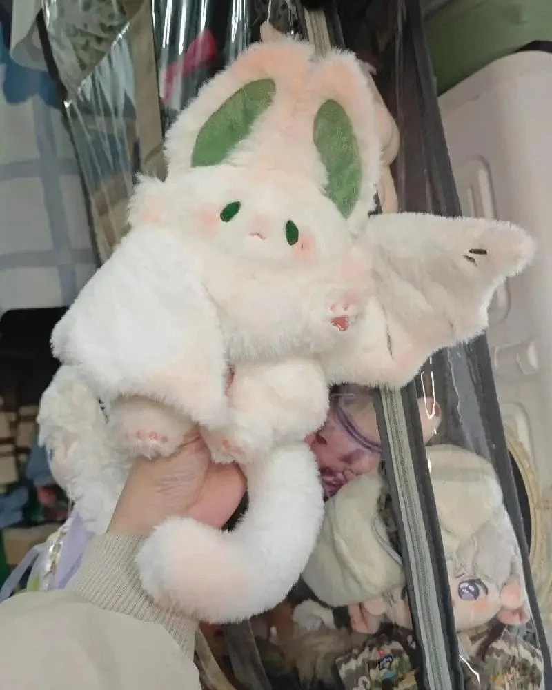 Fledermaus-Plüschtier Manta Kawaii Tier Kreativ Magischer Geist Kaninchen Plüschpuppe Gefülltes Kissen Weiches Kinderspielzeug Mädchen Frauen Geschenk