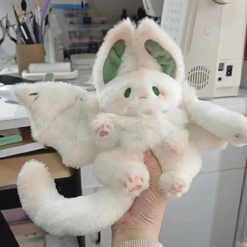 Fledermaus-Plüschtier Manta Kawaii Tier Kreativ Magischer Geist Kaninchen Plüschpuppe Gefülltes Kissen Weiches Kinderspielzeug Mädchen Frauen Geschenk