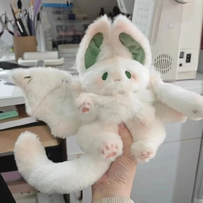Fledermaus-Plüschtier Manta Kawaii Tier Kreativ Magischer Geist Kaninchen Plüschpuppe Gefülltes Kissen Weiches Kinderspielzeug Mädchen Frauen Geschenk