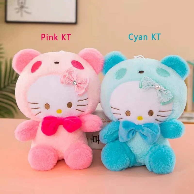 20 cm Hello Kitty Plüschtiere Niedlicher Sanrio-Film KT Cat Peluche Puppen Weiche Angefüllte Kawaii Hello Kitty Spielzeug Baby Weihnachtsgeschenk