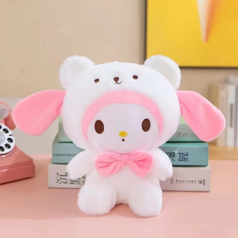 20 cm Hello Kitty Plüschtiere Niedlicher Sanrio-Film KT Cat Peluche Puppen Weiche Angefüllte Kawaii Hello Kitty Spielzeug Baby Weihnachtsgeschenk