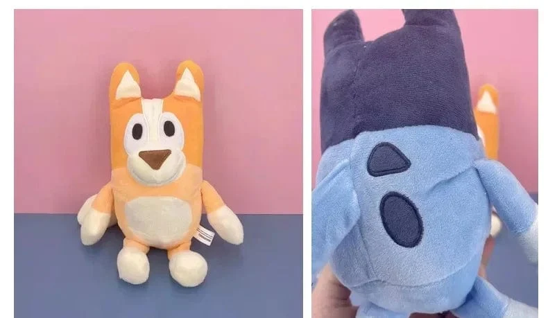 17/28 cm große Plüschtiere der Bluey & Bingo-Familie – Stofftiere mit Cartoon-Hund, weiche Plüschpuppen, perfekt als Geburtstags- und Weihnachtsgeschenk