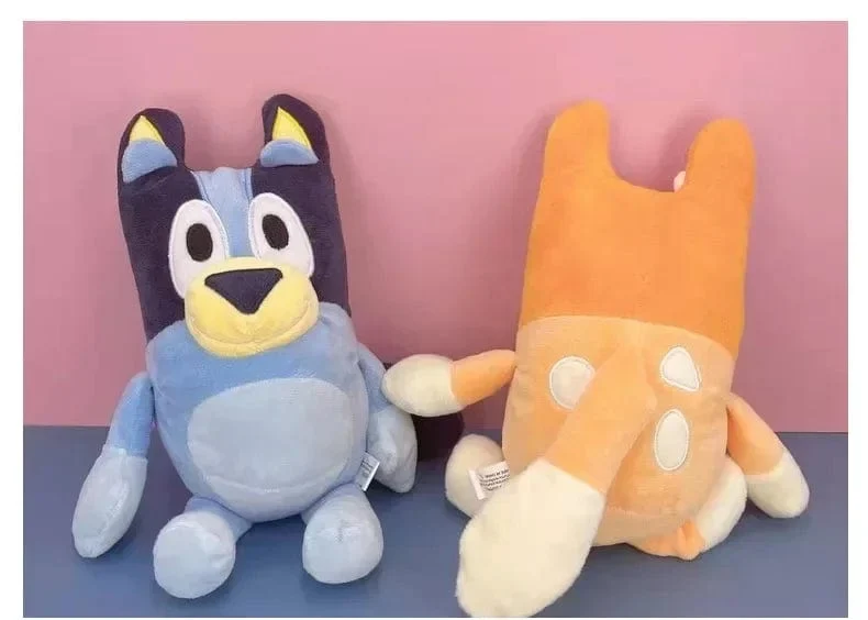 17/28 cm große Plüschtiere der Bluey & Bingo-Familie – Stofftiere mit Cartoon-Hund, weiche Plüschpuppen, perfekt als Geburtstags- und Weihnachtsgeschenk