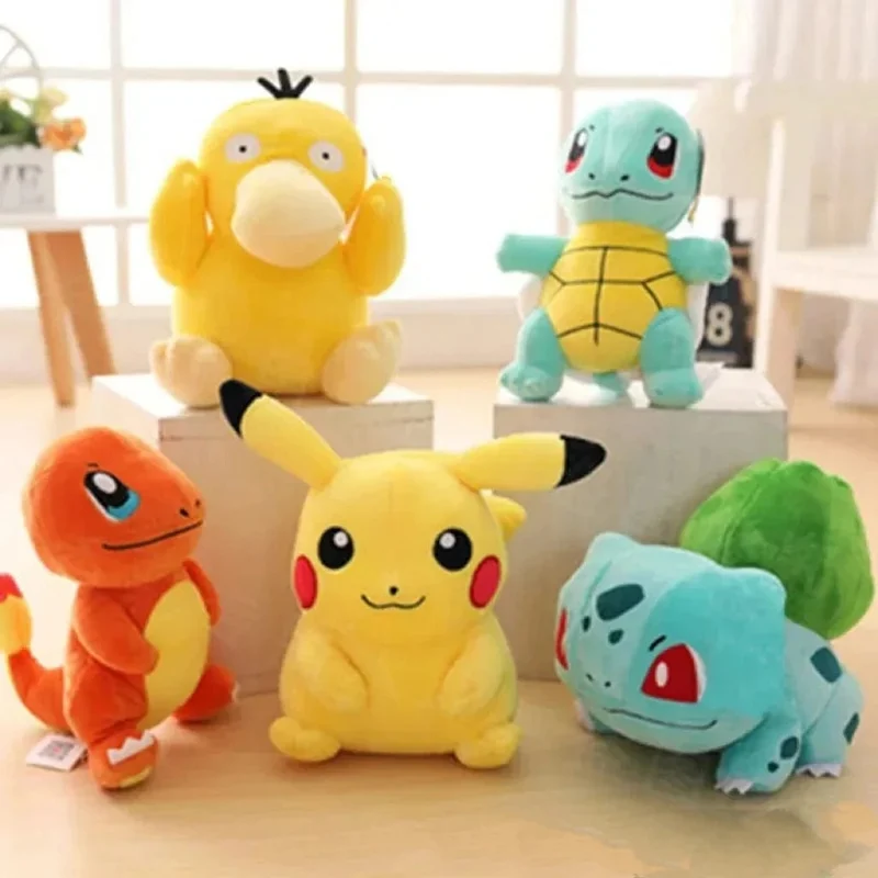 20cm Pokemon Plüsch Spielzeug Kawaii Pikachu Raichu Jenny Schildkröte Anime Puppe Kinder Geburtstag Weihnachten Geschenk