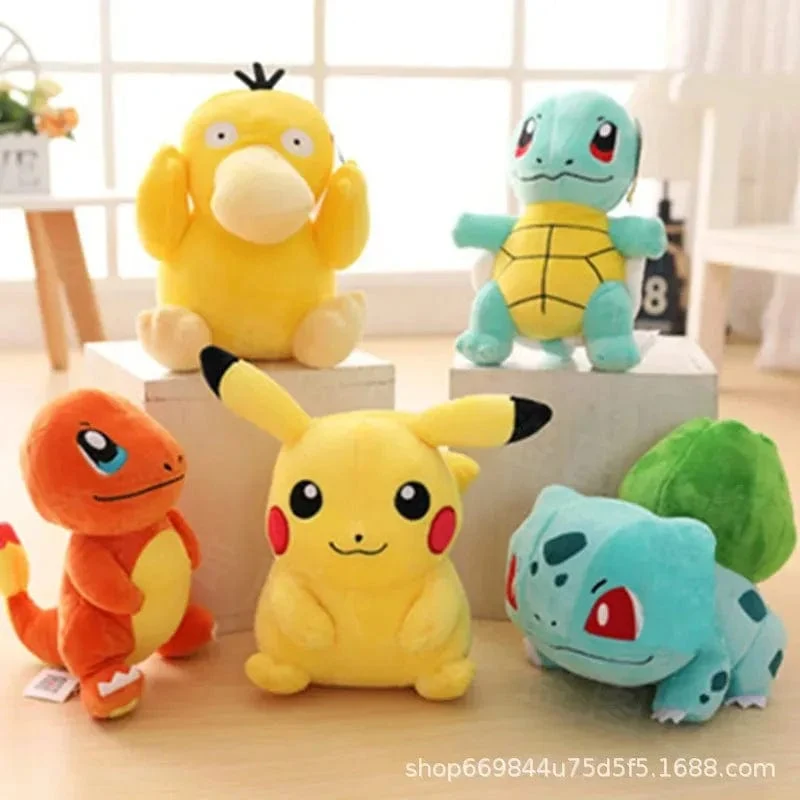 20cm Pokemon Plüsch Spielzeug Kawaii Pikachu Raichu Jenny Schildkröte Anime Puppe Kinder Geburtstag Weihnachten Geschenk