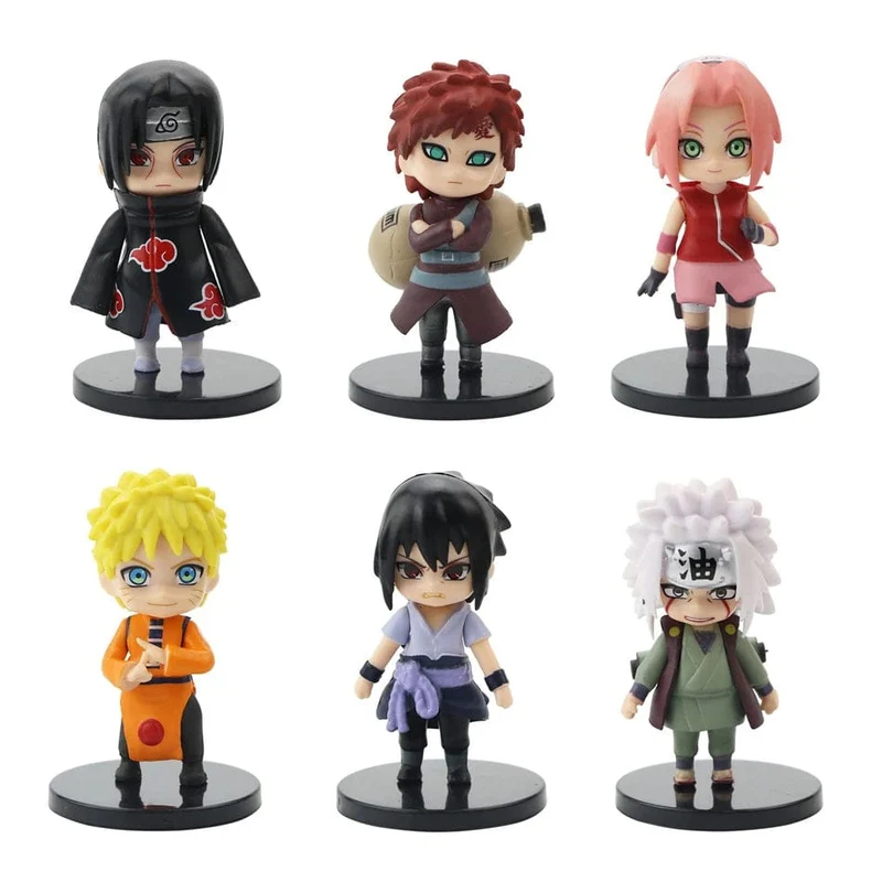 Hot 12 teile/satz Anime Naruto Shippuden Hinata Sasuke Itachi Kakashi Gaara anime figur Q Version PVC Figuren Spielzeug Puppen Kind Geschenk