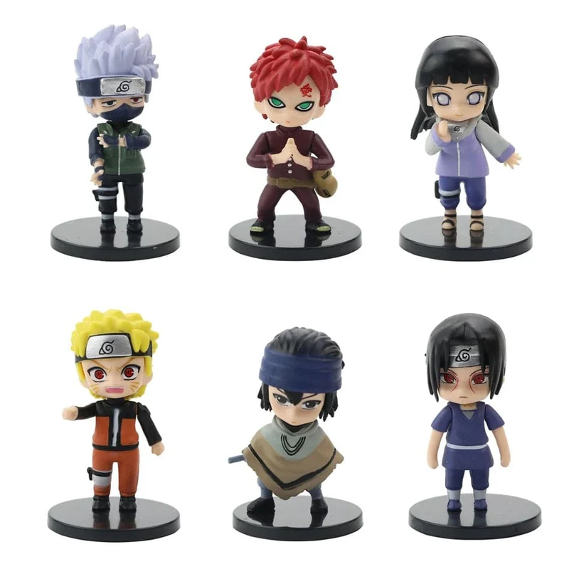 Hot 12 teile/satz Anime Naruto Shippuden Hinata Sasuke Itachi Kakashi Gaara anime figur Q Version PVC Figuren Spielzeug Puppen Kind Geschenk