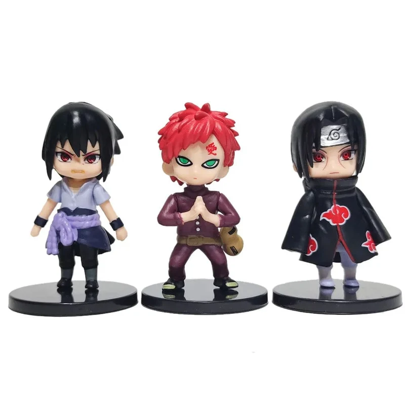 Hot 12 teile/satz Anime Naruto Shippuden Hinata Sasuke Itachi Kakashi Gaara anime figur Q Version PVC Figuren Spielzeug Puppen Kind Geschenk