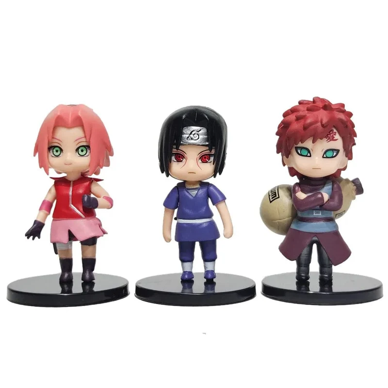Hot 12 teile/satz Anime Naruto Shippuden Hinata Sasuke Itachi Kakashi Gaara anime figur Q Version PVC Figuren Spielzeug Puppen Kind Geschenk