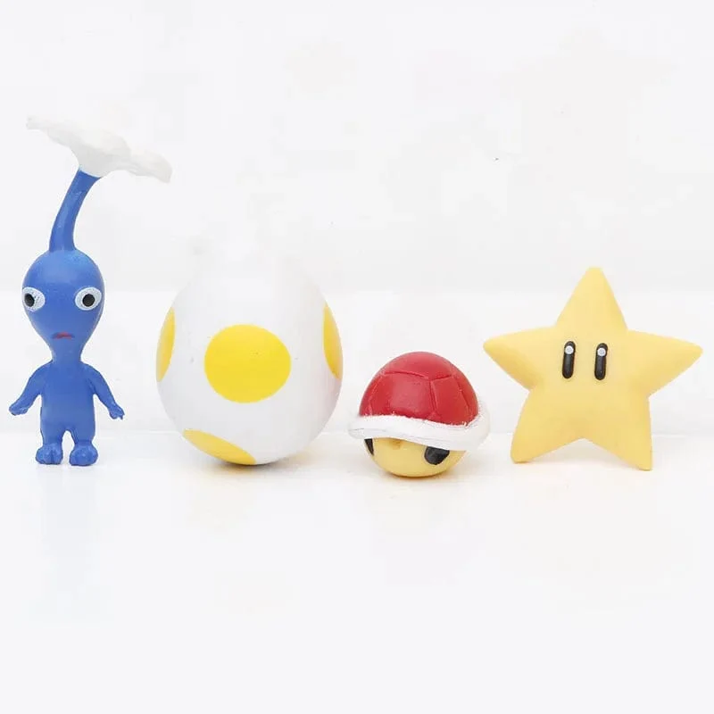 12 Stück/24 Stück/48 Stück Super Mario Bros Actionfiguren Kawaii Bowser Anime Figur mit Aufbewahrungstasche für Kinder Spielzeug Geschenke