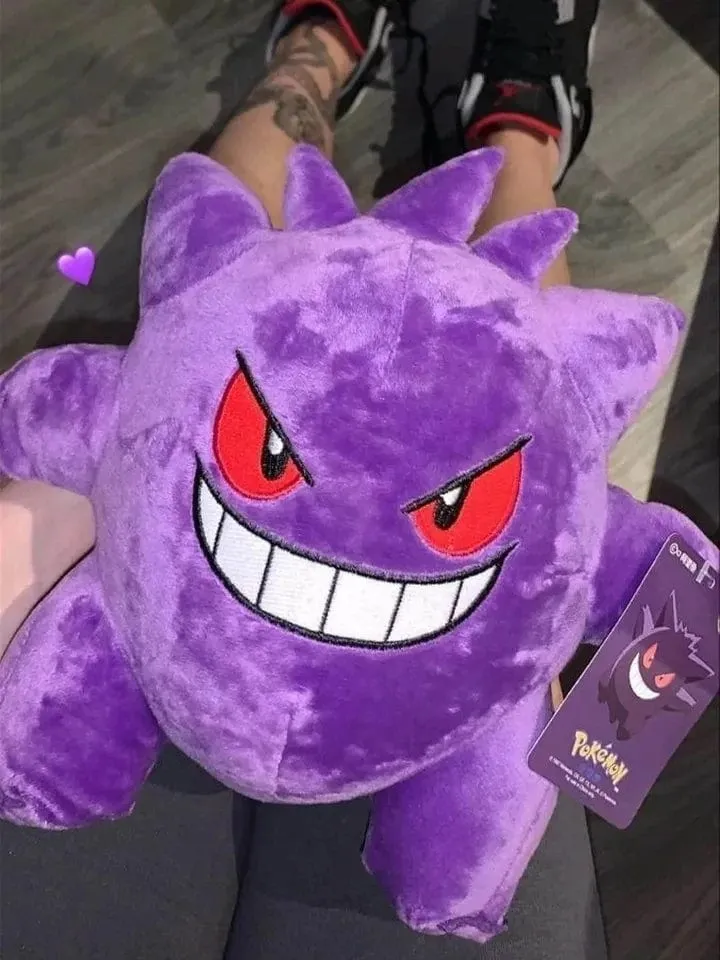 Gengar-Plüschtiere Pokemon Gengar Ausgestopfte Puppe Teufel Peluche Lustige Anime Pikachu Plüschtiere Kawaii Hobbys Sammlung Weihnachtsgeschenke