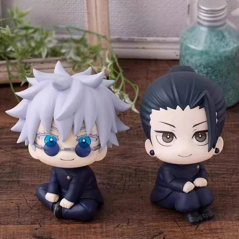 Anime Jujutsu Kaisen Figur Satoru Gojo Geto Suguru Action-figuren 10 cm PVC Modell Sammlung Spielzeug Schreibtisch Ornament Geschenke