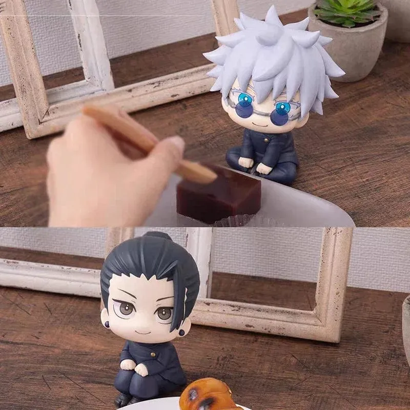 Anime Jujutsu Kaisen Figur Satoru Gojo Geto Suguru Action-figuren 10 cm PVC Modell Sammlung Spielzeug Schreibtisch Ornament Geschenke