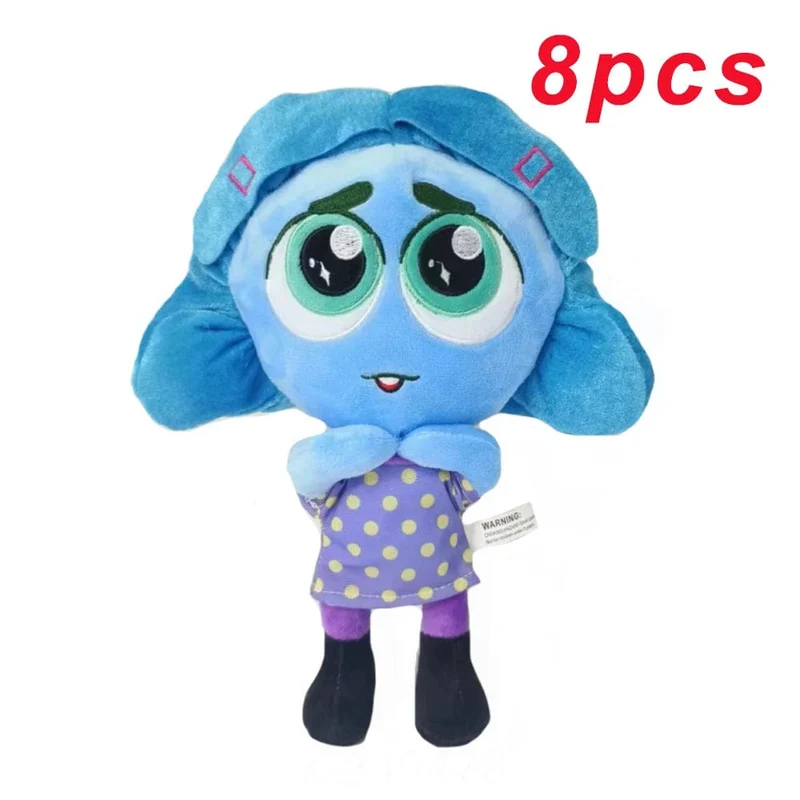 Inside Out 2 Plüschpuppen Inside Out Plüschtier Niedliche Cartoon-Plüschpuppe Weiche Angefüllte Anime-Peripheriespielzeuge Kindergeburtstagsgeschenke