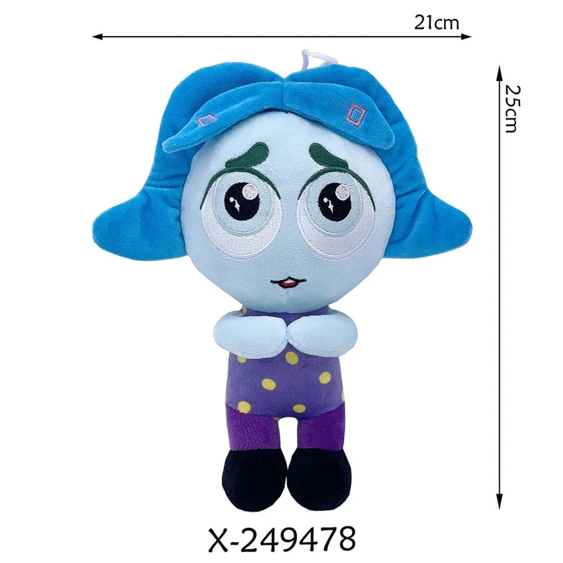 Inside Out 2 Plüschpuppen Inside Out Plüschtier Niedliche Cartoon-Plüschpuppe Weiche Angefüllte Anime-Peripheriespielzeuge Kindergeburtstagsgeschenke