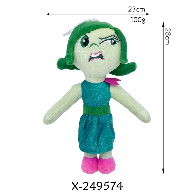 Inside Out 2 Plüschpuppen Inside Out Plüschtier Niedliche Cartoon-Plüschpuppe Weiche Angefüllte Anime-Peripheriespielzeuge Kindergeburtstagsgeschenke
