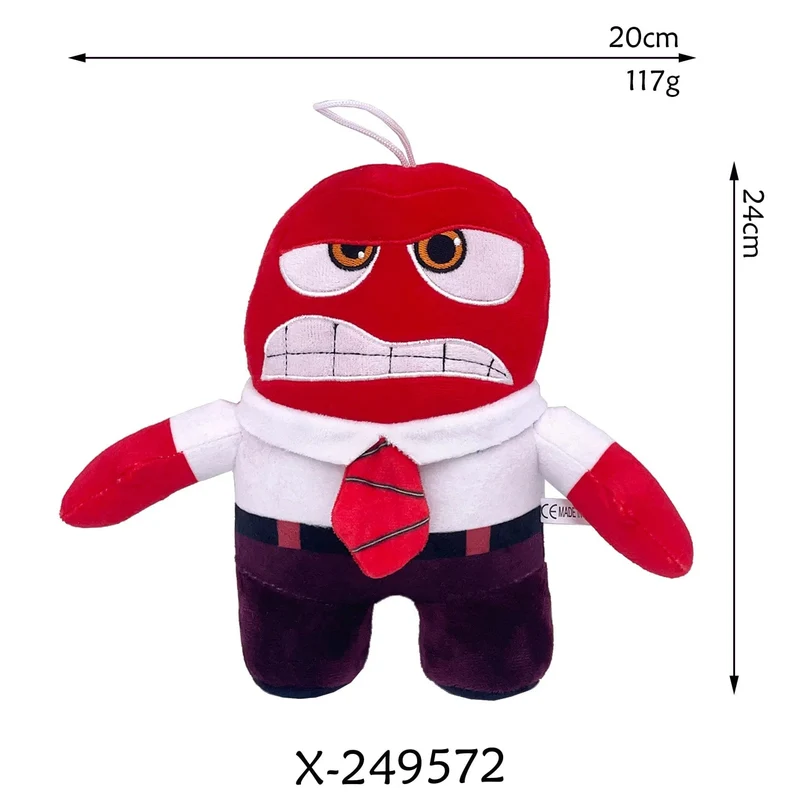 Inside Out 2 Plüschpuppen Inside Out Plüschtier Niedliche Cartoon-Plüschpuppe Weiche Angefüllte Anime-Peripheriespielzeuge Kindergeburtstagsgeschenke