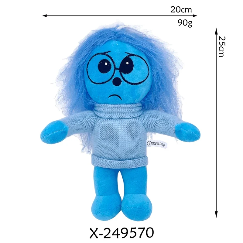 Inside Out 2 Plüschpuppen Inside Out Plüschtier Niedliche Cartoon-Plüschpuppe Weiche Angefüllte Anime-Peripheriespielzeuge Kindergeburtstagsgeschenke