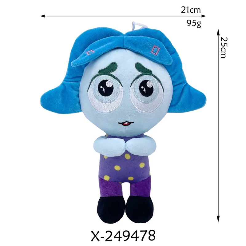 Inside Out 2 Plüschpuppen Inside Out Plüschtier Niedliche Cartoon-Plüschpuppe Weiche Angefüllte Anime-Peripheriespielzeuge Kindergeburtstagsgeschenke
