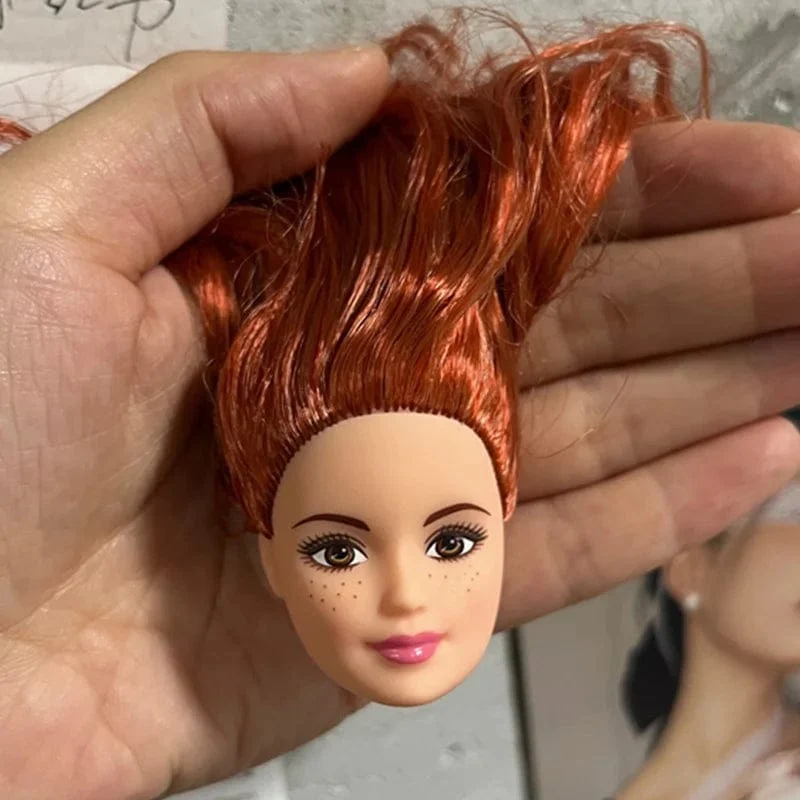 Dunkler Hautkopf für 30cm Puppe 1/6 Gelenke Puppenzubehör Ankleidespielzeug