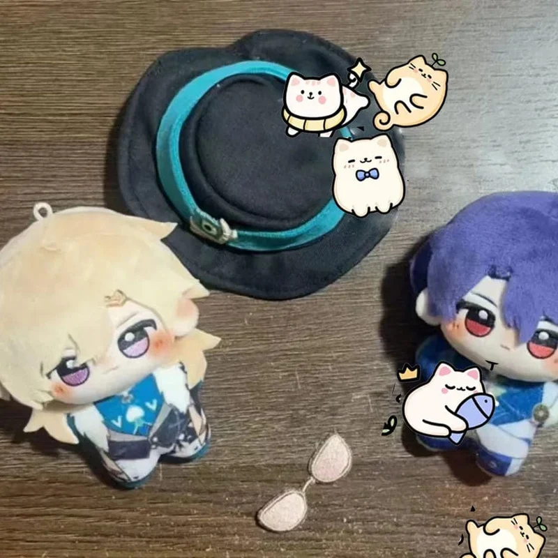 Anime-Spiel Honkai: Star Rail Aventurin Dr. Ratio Cosplay 10 cm Mini Seestern Körper Plüsch Puppe Anhänger Schlüsselanhänger Stofftiere Geschenk