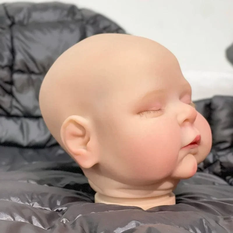 NPK 21 Zoll, bereits fertig bemalte Reborn-Puppenteile, Pfirsiche, süßes Baby, 3D-Malerei mit sichtbaren Adern, Stoffkörper inklusive