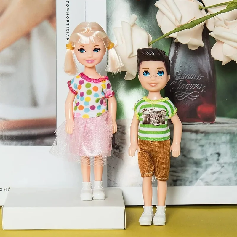 5 Zoll Mini Kelly Puppenzubehör Mode Chelsea Puppenkleidung Party Grown Outfits Kinder Mädchen Spielzeug für Kinder Geburtstagsgeschenk