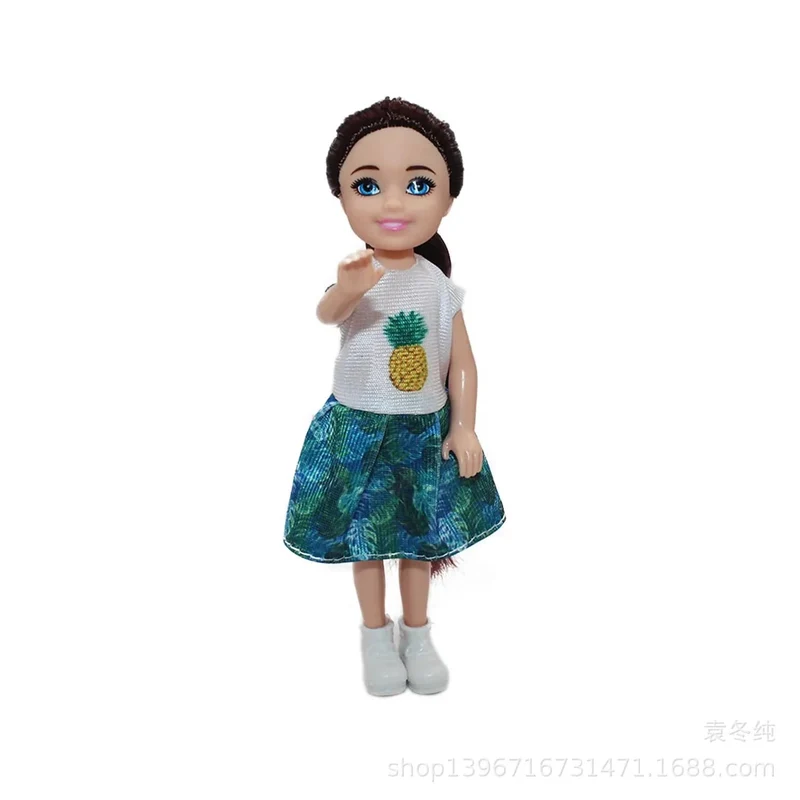 5 Zoll Mini Kelly Puppenzubehör Mode Chelsea Puppenkleidung Party Grown Outfits Kinder Mädchen Spielzeug für Kinder Geburtstagsgeschenk