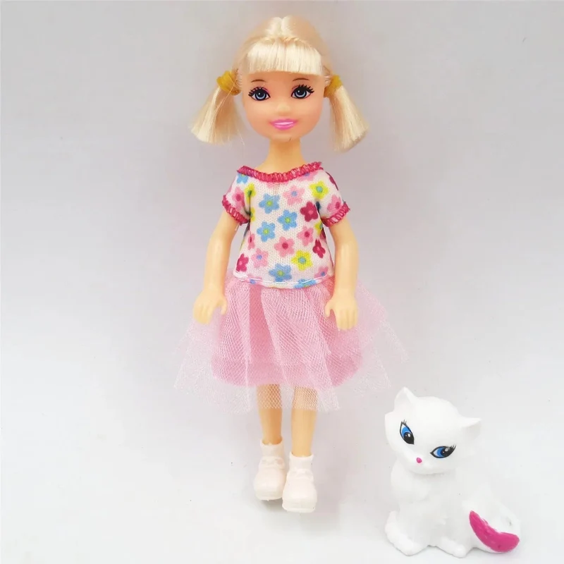 5 Zoll Mini Kelly Puppenzubehör Mode Chelsea Puppenkleidung Party Grown Outfits Kinder Mädchen Spielzeug für Kinder Geburtstagsgeschenk