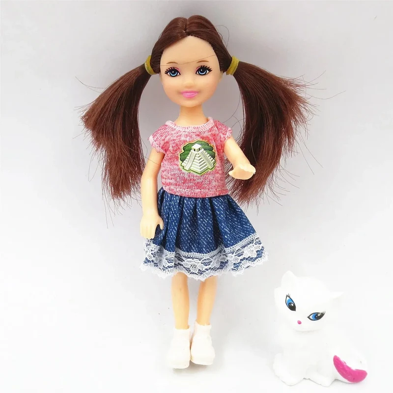 5 Zoll Mini Kelly Puppenzubehör Mode Chelsea Puppenkleidung Party Grown Outfits Kinder Mädchen Spielzeug für Kinder Geburtstagsgeschenk