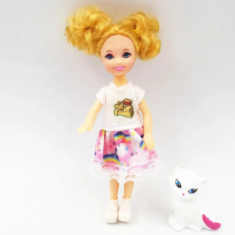 5 Zoll Mini Kelly Puppenzubehör Mode Chelsea Puppenkleidung Party Grown Outfits Kinder Mädchen Spielzeug für Kinder Geburtstagsgeschenk