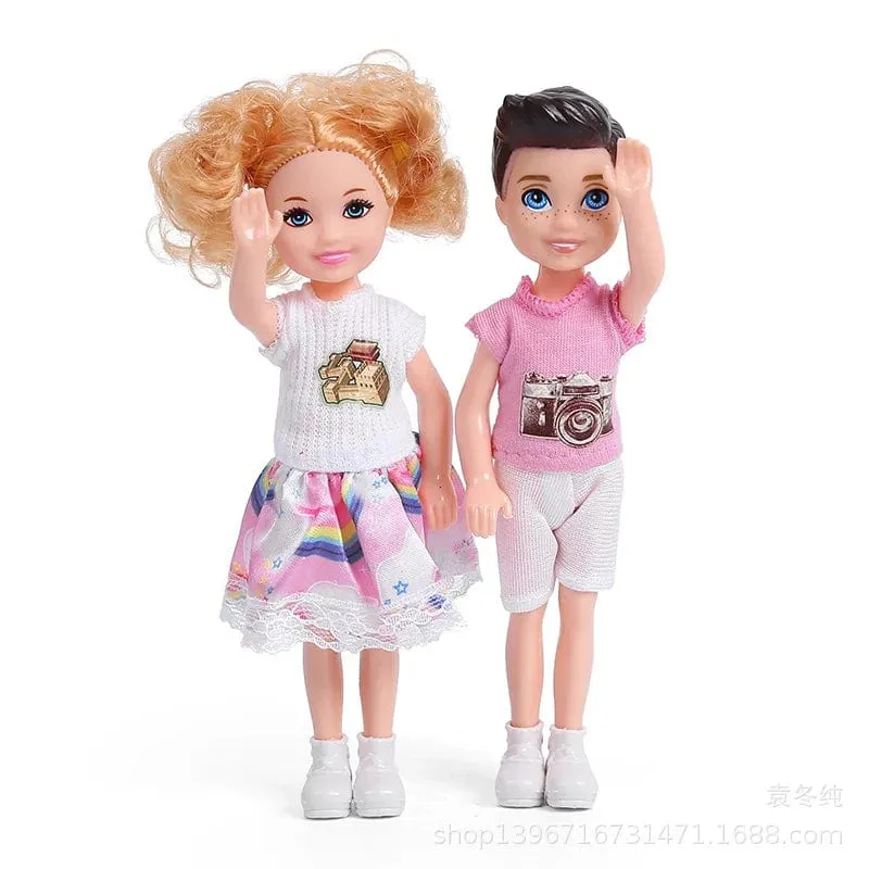 5 Zoll Mini Kelly Puppenzubehör Mode Chelsea Puppenkleidung Party Grown Outfits Kinder Mädchen Spielzeug für Kinder Geburtstagsgeschenk