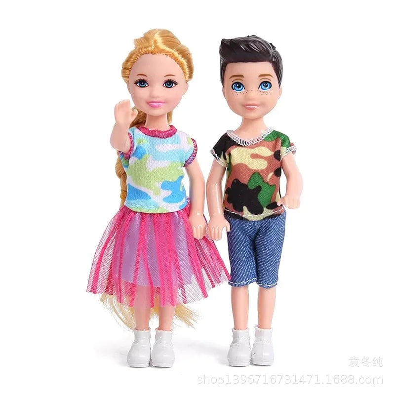 5 Zoll Mini Kelly Puppenzubehör Mode Chelsea Puppenkleidung Party Grown Outfits Kinder Mädchen Spielzeug für Kinder Geburtstagsgeschenk