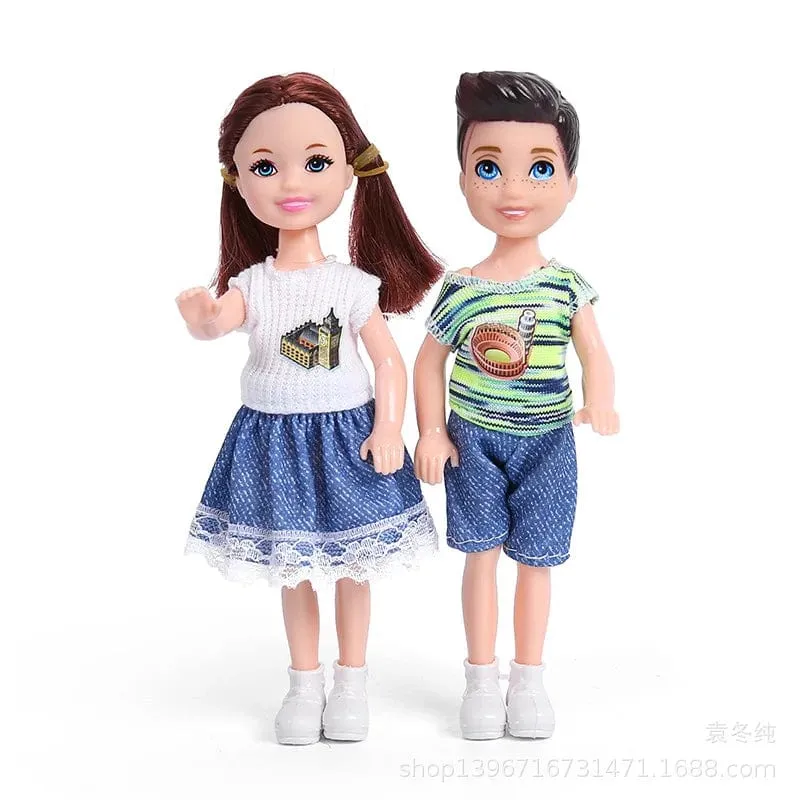 5 Zoll Mini Kelly Puppenzubehör Mode Chelsea Puppenkleidung Party Grown Outfits Kinder Mädchen Spielzeug für Kinder Geburtstagsgeschenk