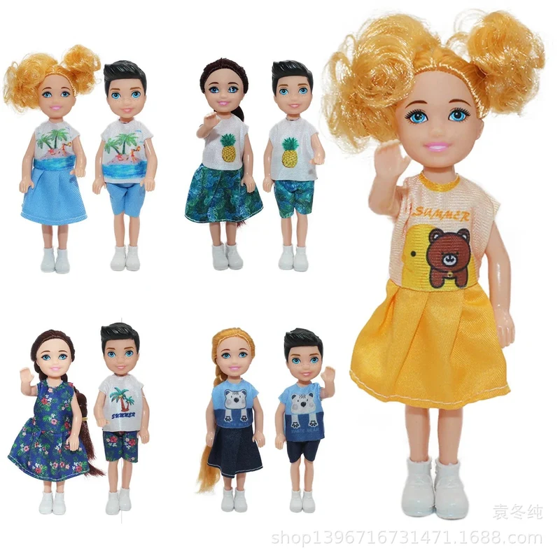5 Zoll Mini Kelly Puppenzubehör Mode Chelsea Puppenkleidung Party Grown Outfits Kinder Mädchen Spielzeug für Kinder Geburtstagsgeschenk