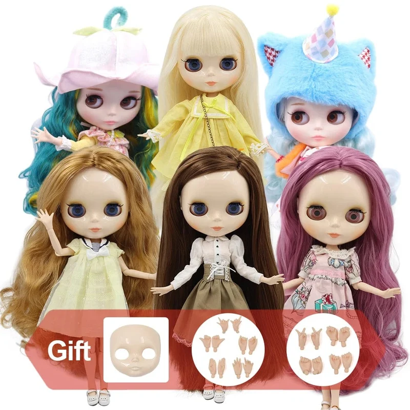 ICY DBS Blyth puppe Weiße Haut Glänzendes gesicht Mattes gesicht Joint körper mit hand set A & B 1/6 bjd geeignet diy make-up Spezielle preis