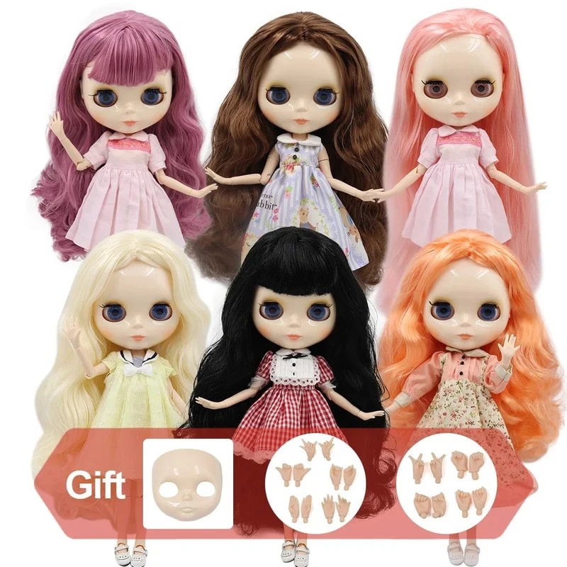 ICY DBS Blyth puppe Weiße Haut Glänzendes gesicht Mattes gesicht Joint körper mit hand set A & B 1/6 bjd geeignet diy make-up Spezielle preis