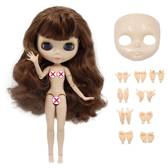 ICY DBS Blyth puppe Weiße Haut Glänzendes gesicht Mattes gesicht Joint körper mit hand set A & B 1/6 bjd geeignet diy make-up Spezielle preis