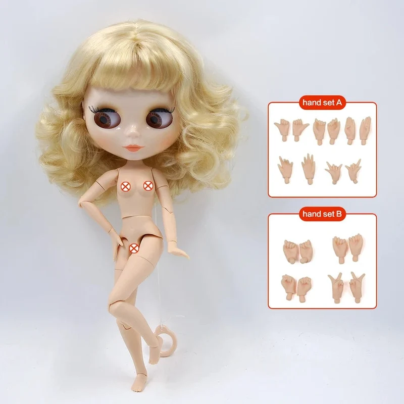 ICY DBS Blyth puppe Weiße Haut Glänzendes gesicht Mattes gesicht Joint körper mit hand set A & B 1/6 bjd geeignet diy make-up Spezielle preis