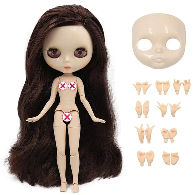 ICY DBS Blyth puppe Weiße Haut Glänzendes gesicht Mattes gesicht Joint körper mit hand set A & B 1/6 bjd geeignet diy make-up Spezielle preis