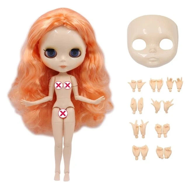 ICY DBS Blyth puppe Weiße Haut Glänzendes gesicht Mattes gesicht Joint körper mit hand set A & B 1/6 bjd geeignet diy make-up Spezielle preis