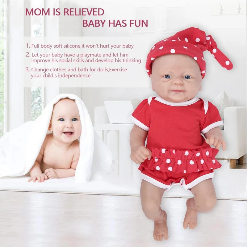 IVITA WG1512 14 Zoll 1.65 kg Ganzkörper-Silikon Bebe Reborn Puppe "Coco" Weiche Puppen Realistische Mädchen Baby DIY Blank Spielzeug für Kinder