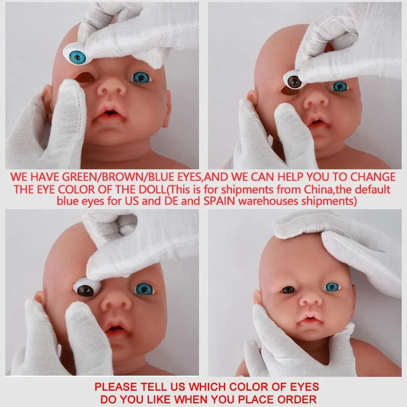 IVITA WG1512 14 Zoll 1.65 kg Ganzkörper-Silikon Bebe Reborn Puppe "Coco" Weiche Puppen Realistische Mädchen Baby DIY Blank Spielzeug für Kinder