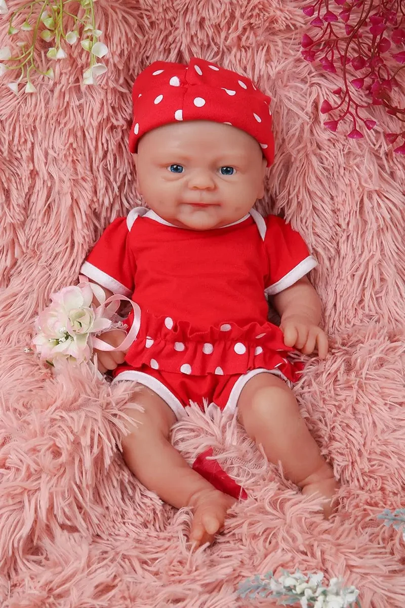 IVITA WG1512 14 Zoll 1.65 kg Ganzkörper-Silikon Bebe Reborn Puppe "Coco" Weiche Puppen Realistische Mädchen Baby DIY Blank Spielzeug für Kinder