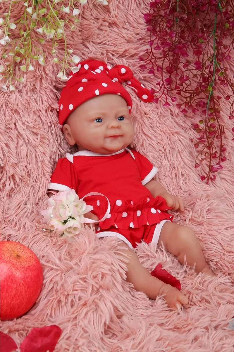 IVITA WG1512 14 Zoll 1.65 kg Ganzkörper-Silikon Bebe Reborn Puppe "Coco" Weiche Puppen Realistische Mädchen Baby DIY Blank Spielzeug für Kinder
