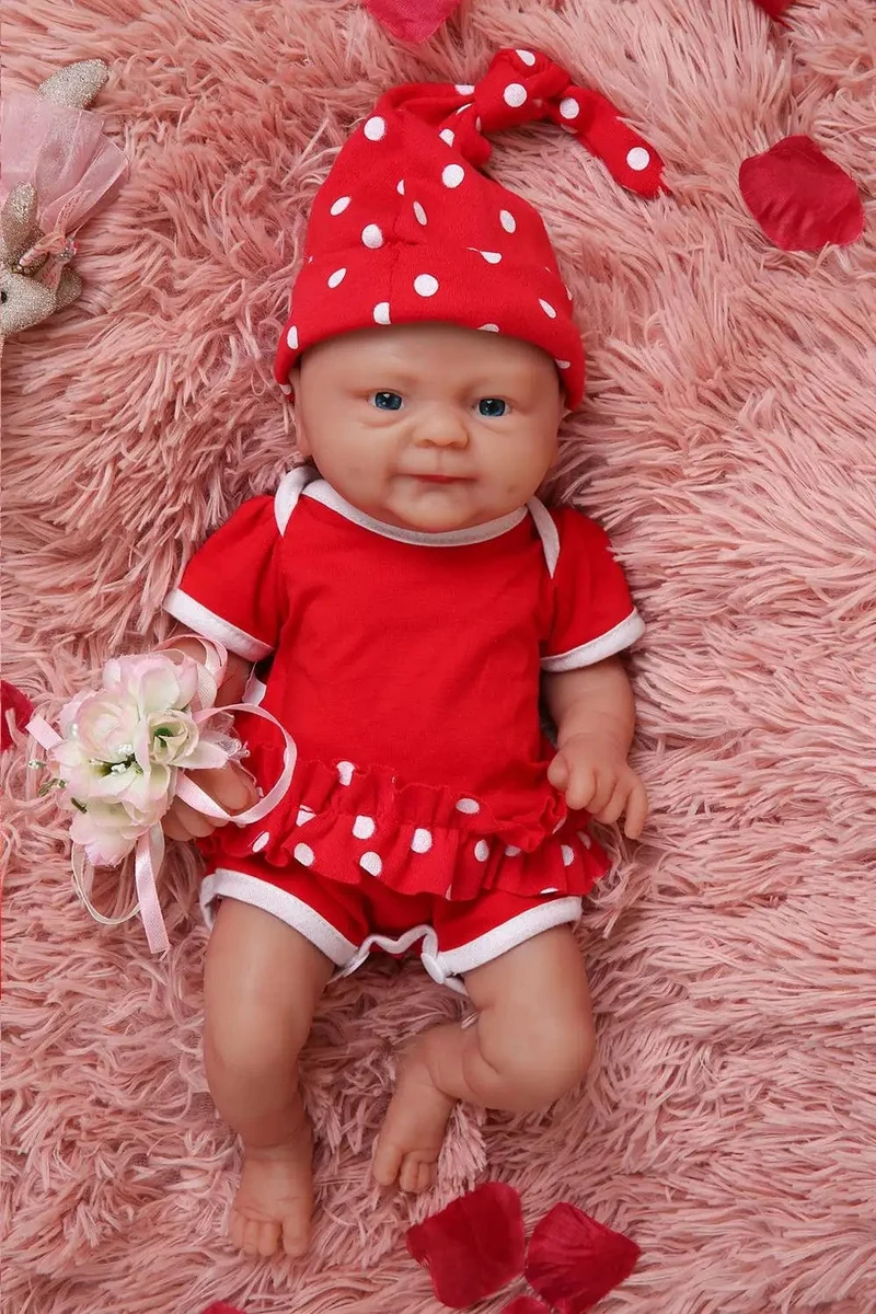 IVITA WG1512 14 Zoll 1.65 kg Ganzkörper-Silikon Bebe Reborn Puppe "Coco" Weiche Puppen Realistische Mädchen Baby DIY Blank Spielzeug für Kinder