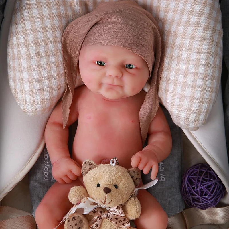 IVITA WG1512 14 Zoll 1.65 kg Ganzkörper-Silikon Bebe Reborn Puppe "Coco" Weiche Puppen Realistische Mädchen Baby DIY Blank Spielzeug für Kinder