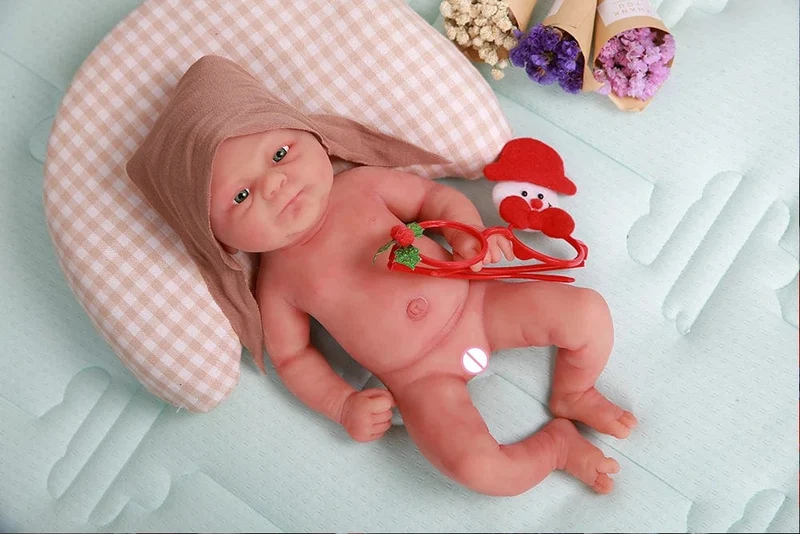 IVITA WG1512 14 Zoll 1.65 kg Ganzkörper-Silikon Bebe Reborn Puppe "Coco" Weiche Puppen Realistische Mädchen Baby DIY Blank Spielzeug für Kinder