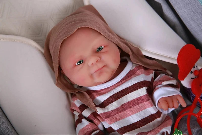 IVITA WG1512 14 Zoll 1.65 kg Ganzkörper-Silikon Bebe Reborn Puppe "Coco" Weiche Puppen Realistische Mädchen Baby DIY Blank Spielzeug für Kinder