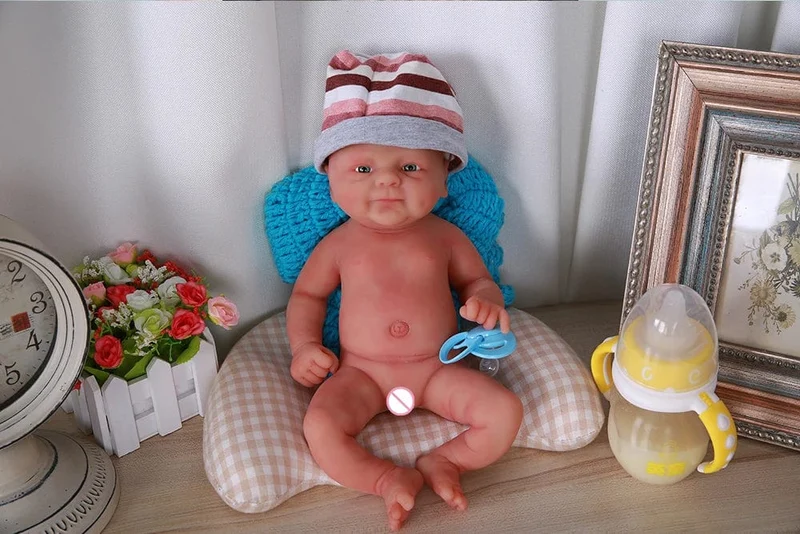 IVITA WG1512 14 Zoll 1.65 kg Ganzkörper-Silikon Bebe Reborn Puppe "Coco" Weiche Puppen Realistische Mädchen Baby DIY Blank Spielzeug für Kinder